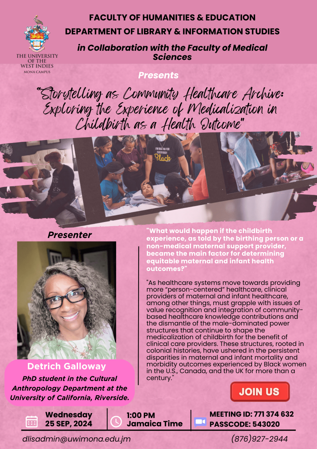 Women Embodying a Century of Adversity in Maternal and Infant Healthcare Outcomes… Telling Their Story